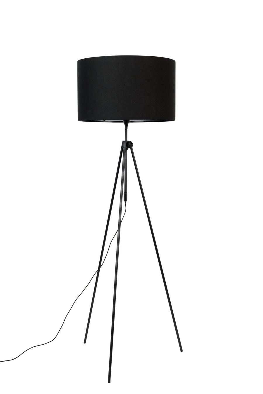 Lesley vloerlamp/ staande driepoot lamp zwart