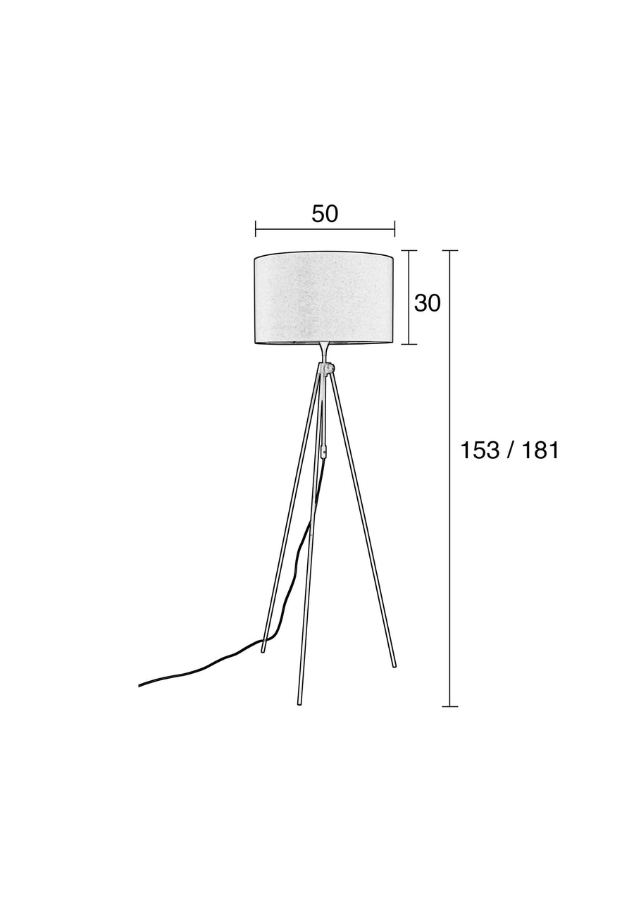 Vloerlamp Lesley Wit