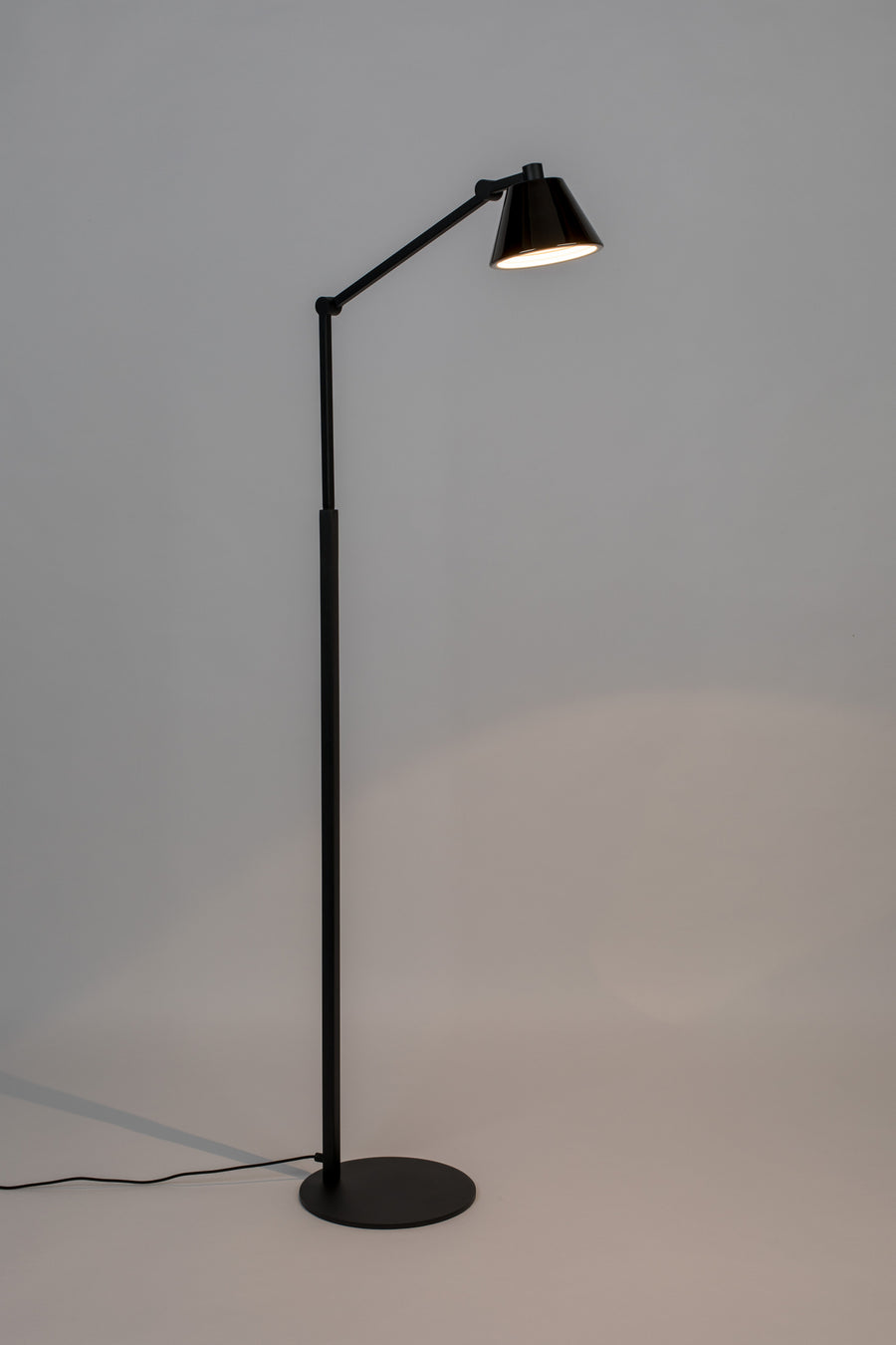 Lub vloerlamp/ staande leeslamp zwart