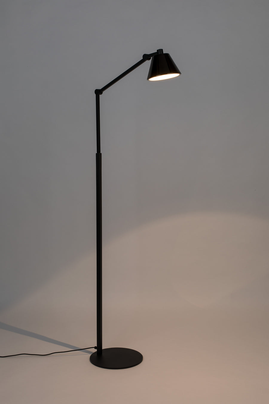 Lub vloerlamp/ staande leeslamp zwart