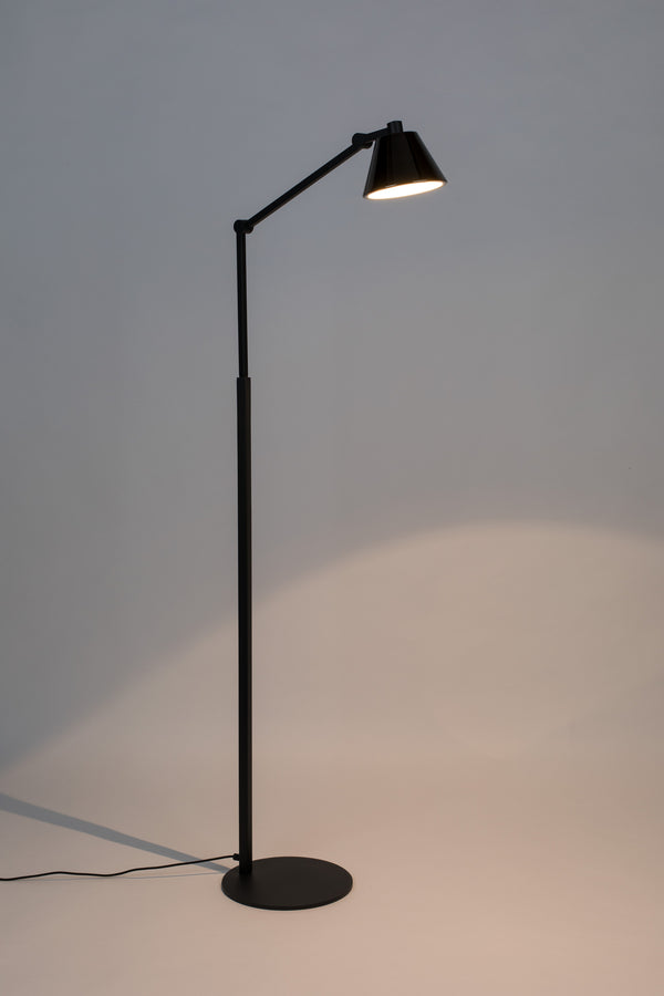 Lub vloerlamp/ staande leeslamp zwart