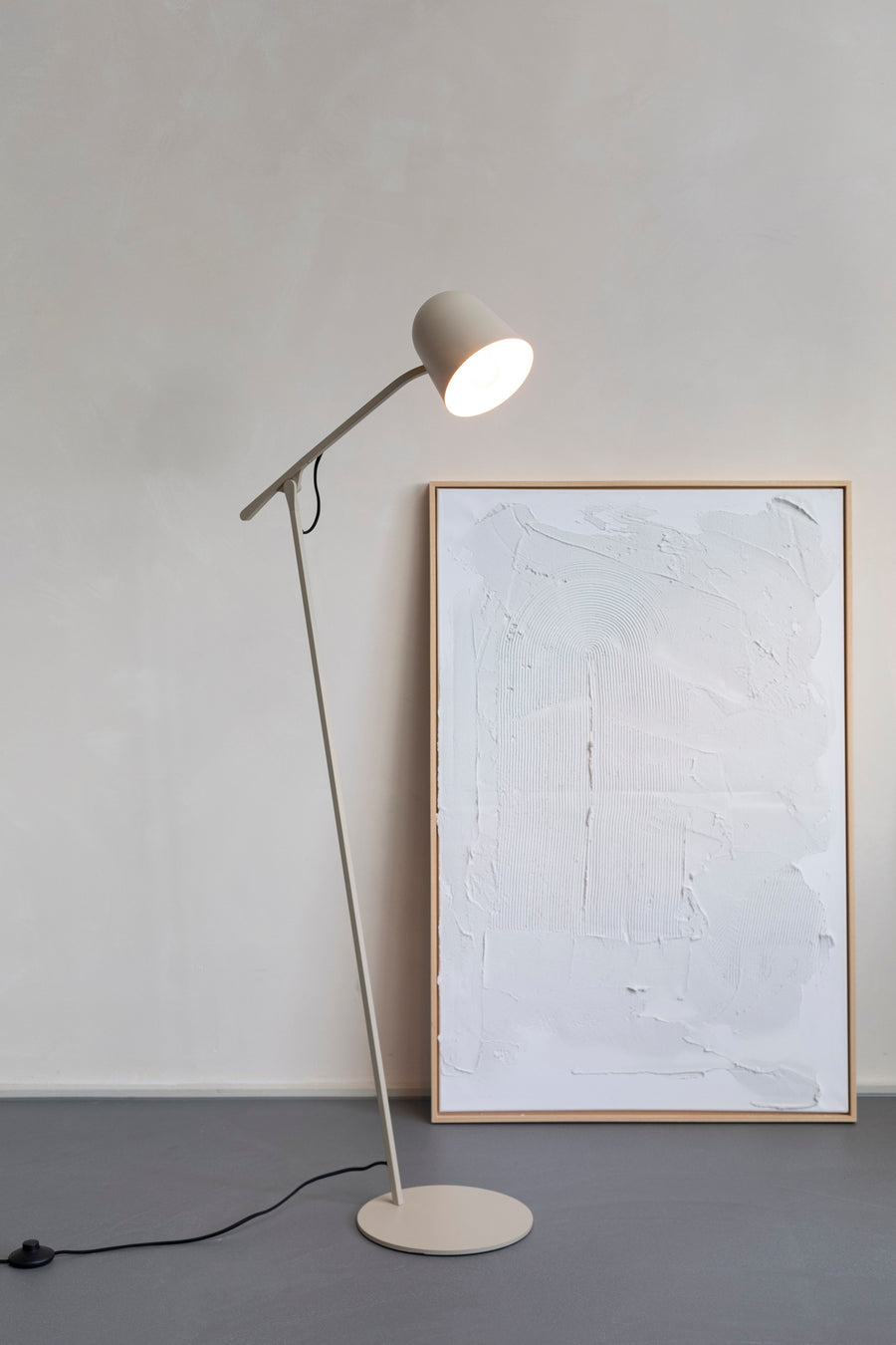 Vloerlamp Lau Bruin Rice
