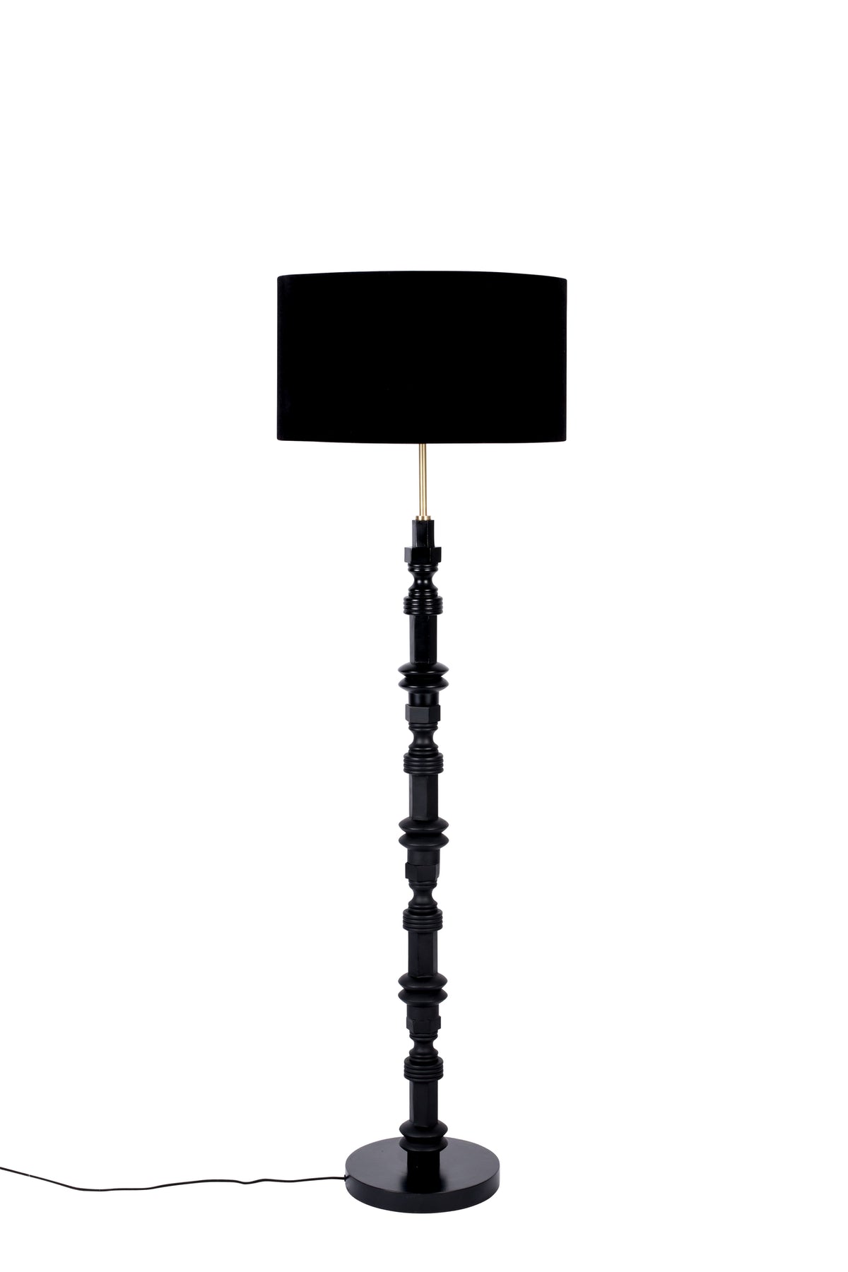 Totem vloerlamp/ staande lamp zwart