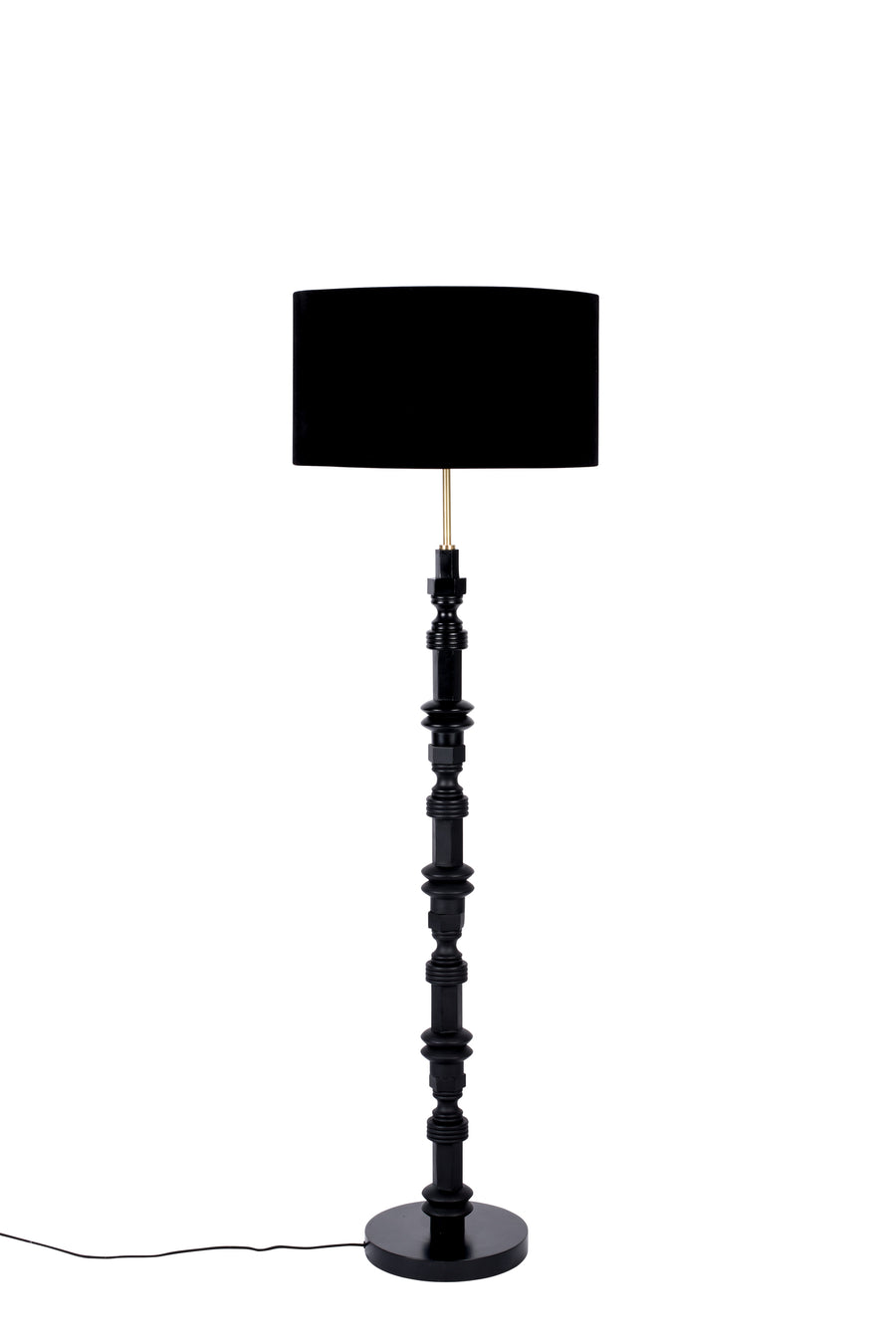 Totem vloerlamp/ staande lamp zwart