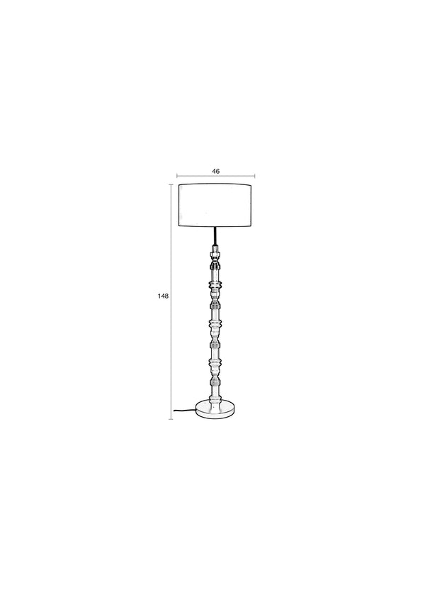 Totem vloerlamp/ staande lamp zwart