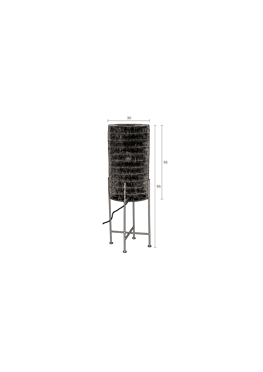 Kari vloerlamp/ staande lamp zwart