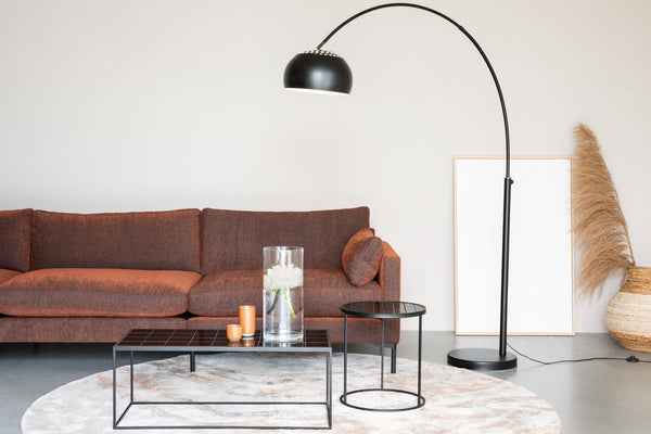 Vloerlamp Metaal Bow Zwart