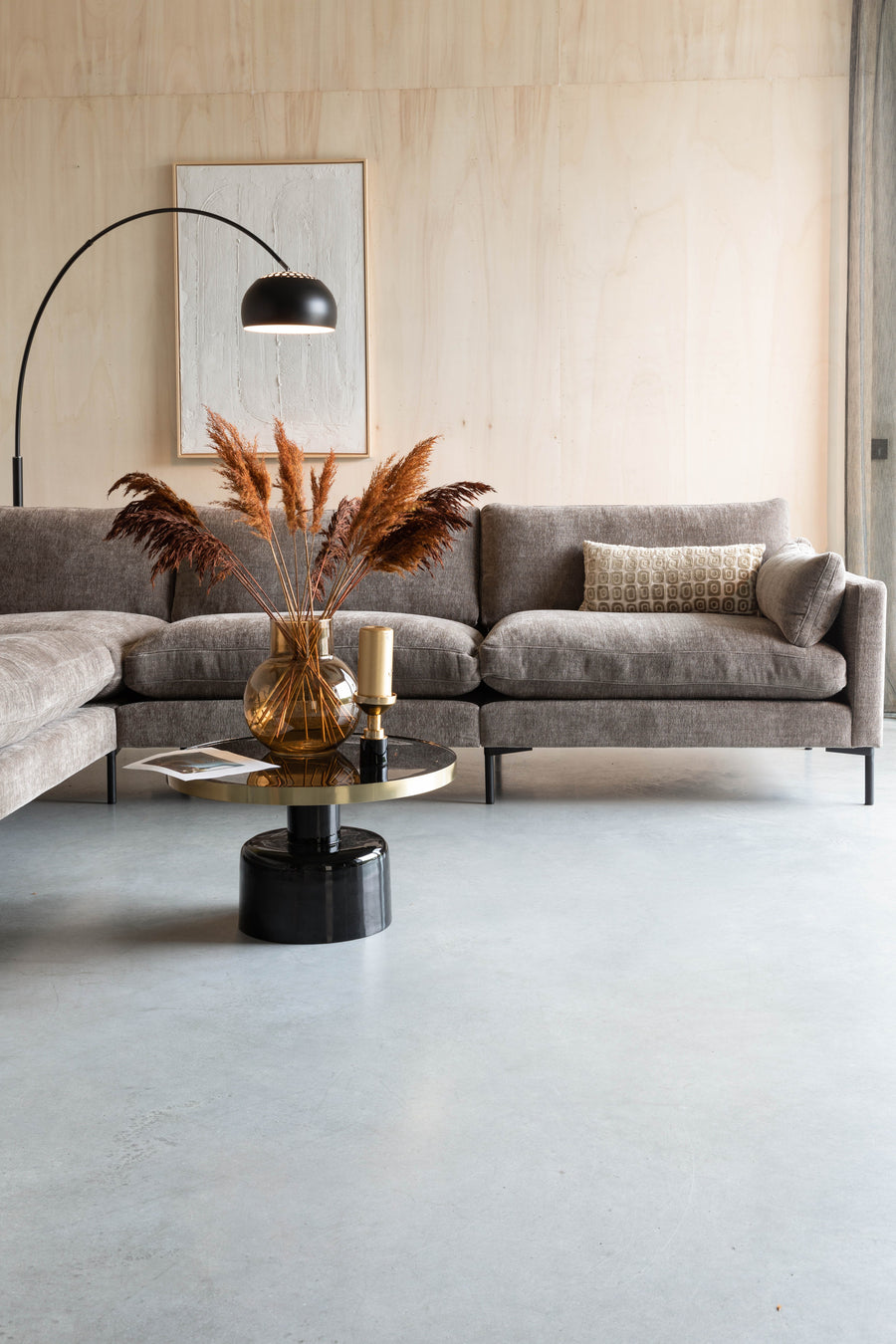 Vloerlamp Metaal Bow Zwart