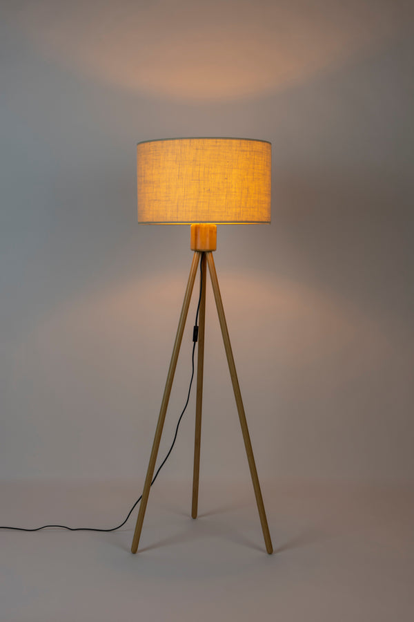Vloerlamp Fan Bamboo