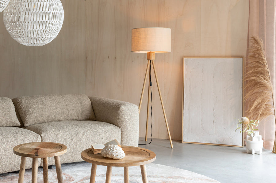 Vloerlamp Fan Bamboo