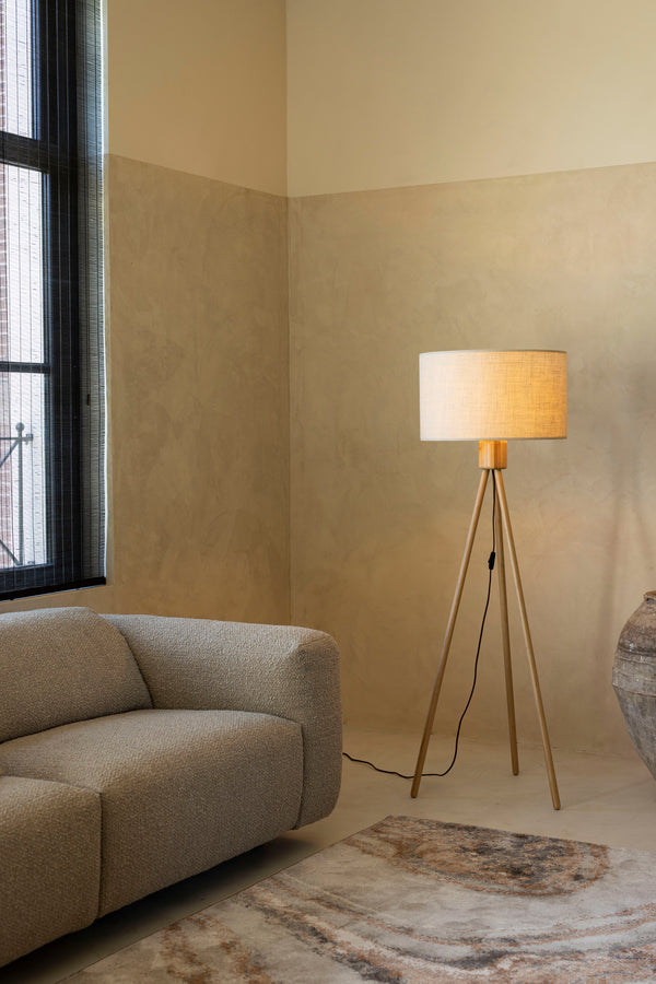 Vloerlamp Fan Bamboo