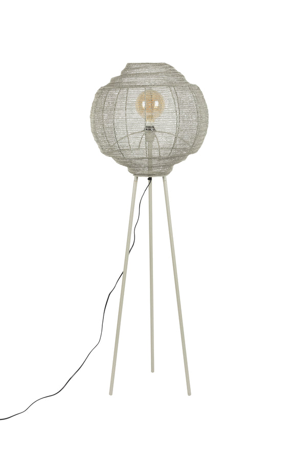 Meezan vloerlamp zand grijs