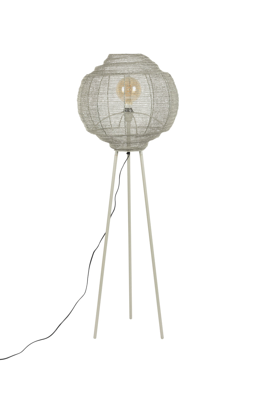 Meezan vloerlamp zand grijs