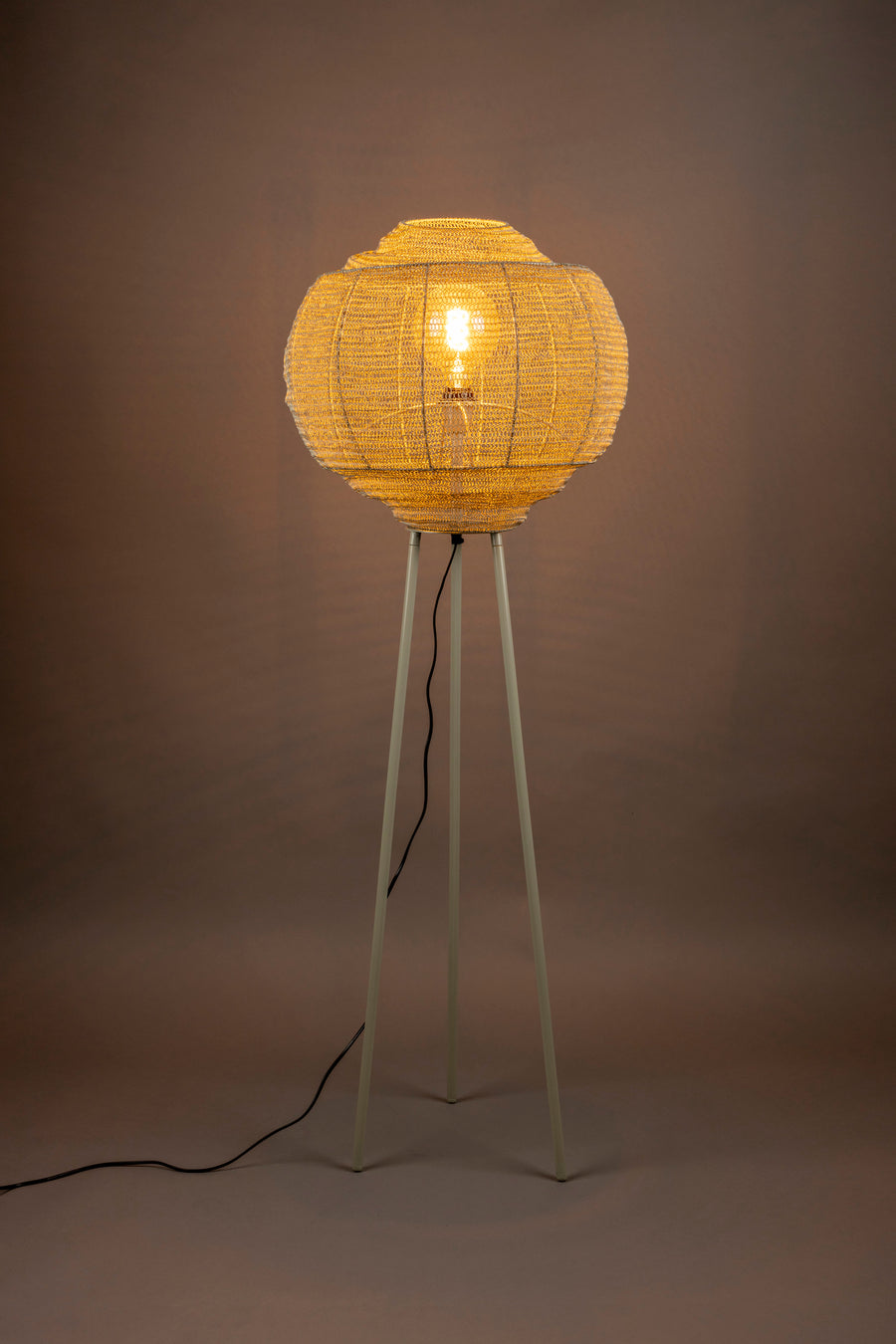 Meezan vloerlamp zand grijs