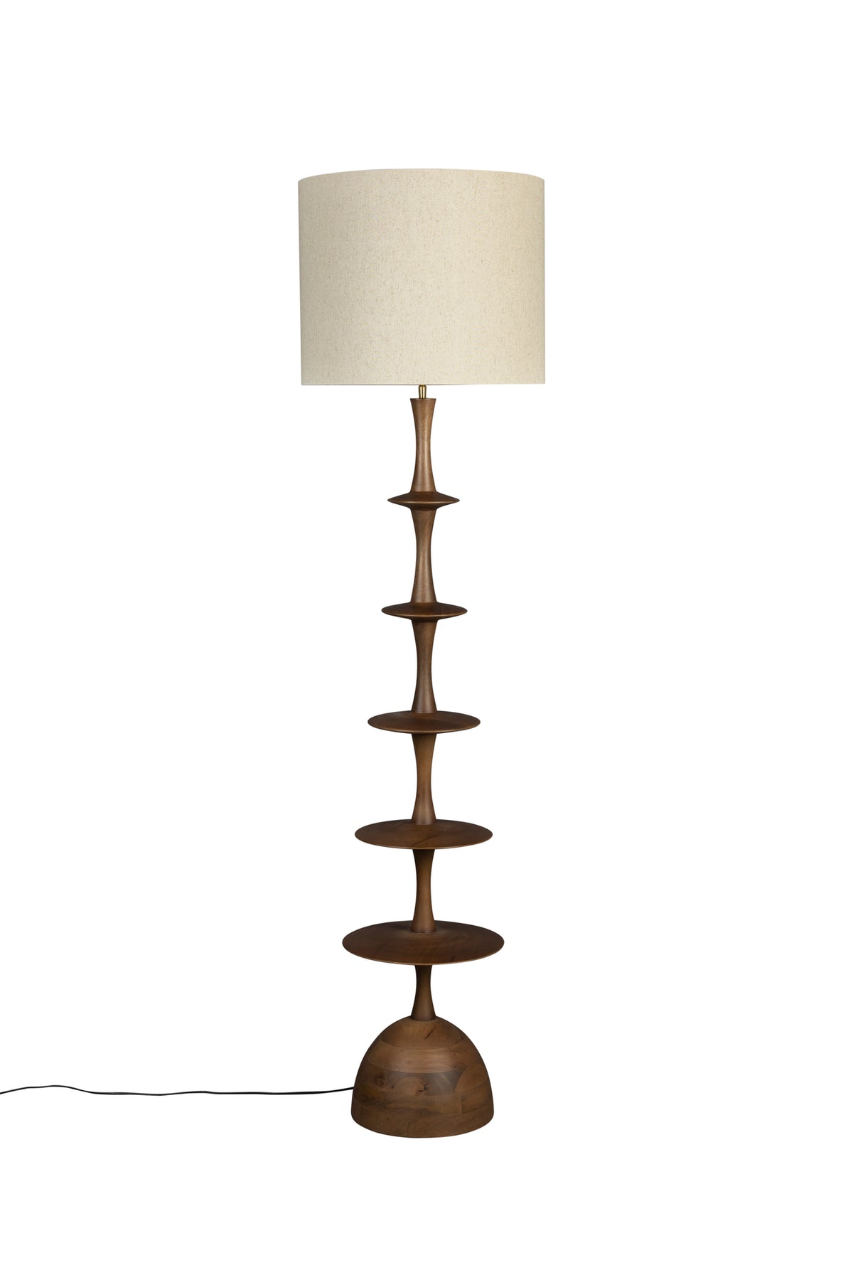 Vloerlamp Cath Notenhout