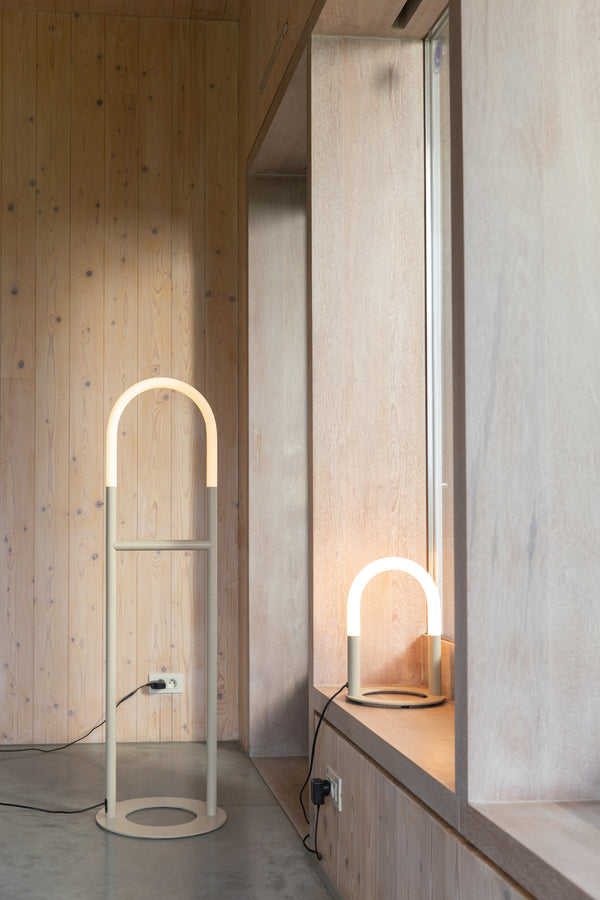 Vloerlamp Arch Beige