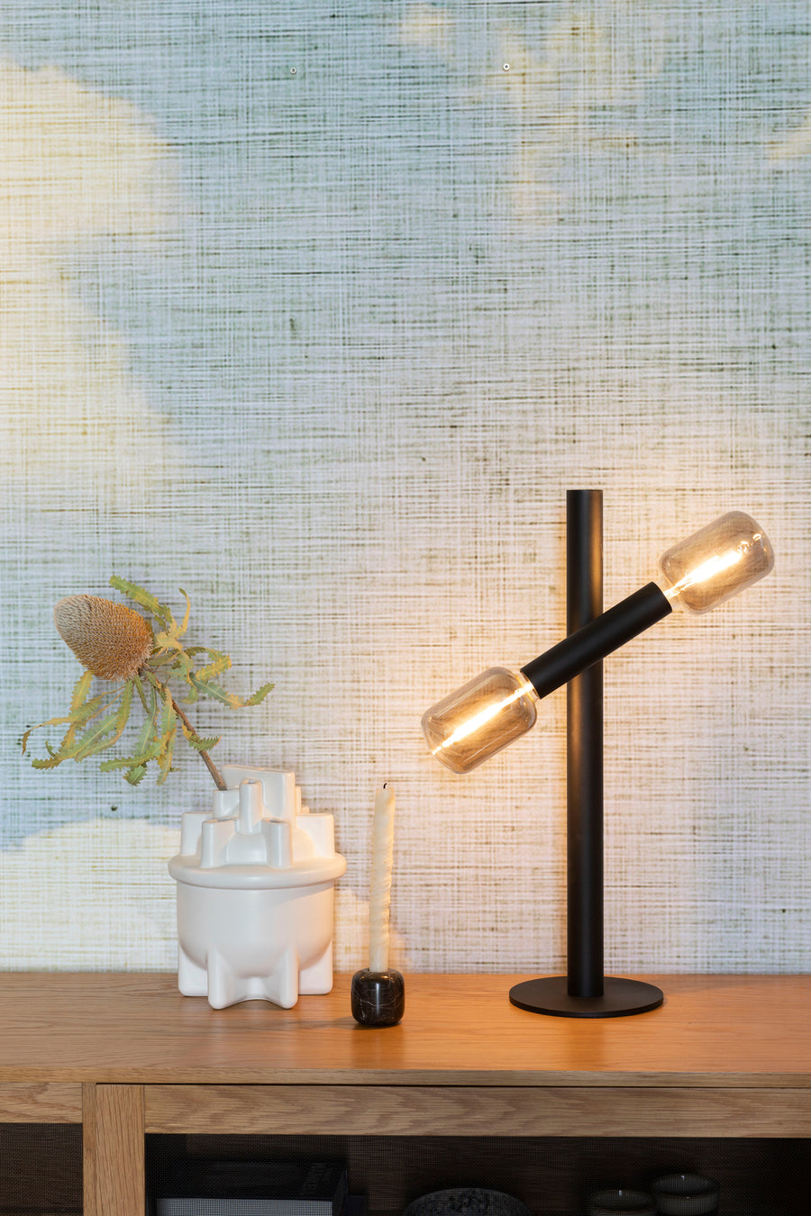 Tafellamp Hawk Zwart