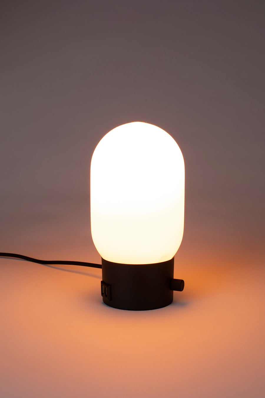 Urban charger tafellamp zwart (set of 4)
