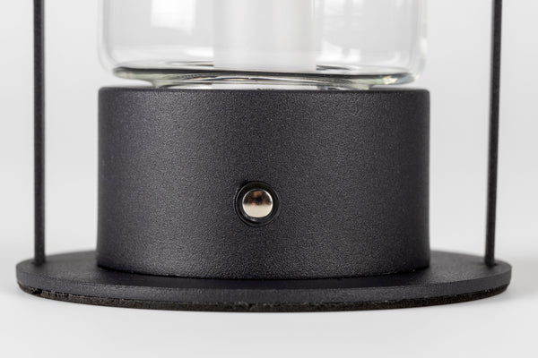 Smarty tafellamp oplaadbaar zwart