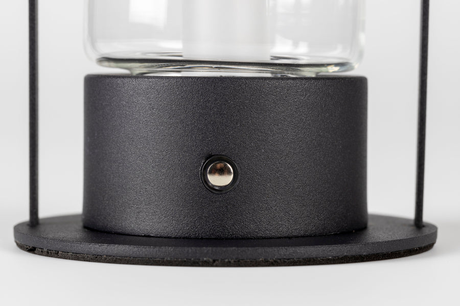 Smarty tafellamp oplaadbaar zwart