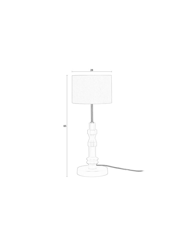 Totem tafellamp beige