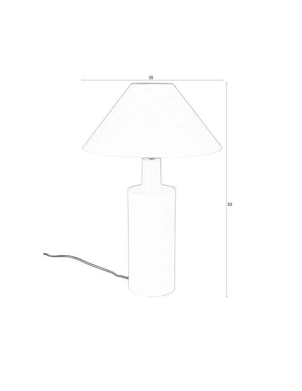 Tafellamp Wonders Glanzend Beige