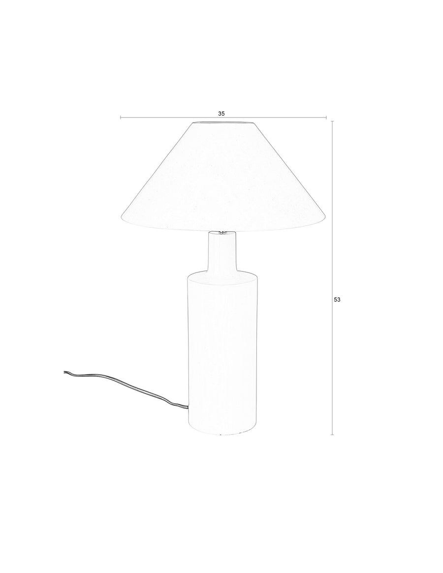 Tafellamp Wonders Glanzend Beige