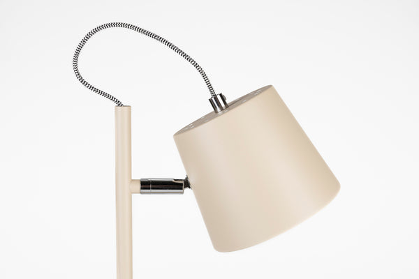 Buckle head tafellamp beige