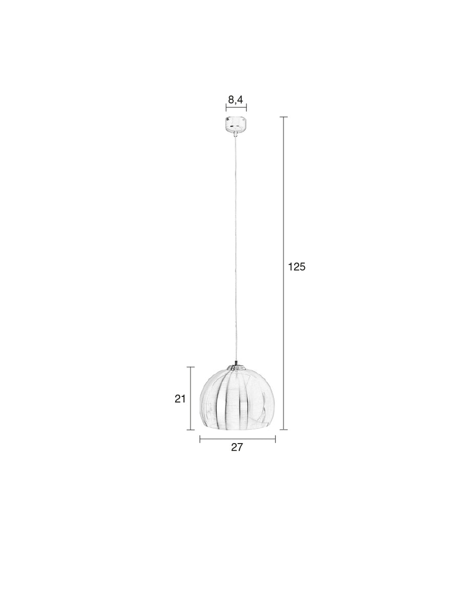 Hanglamp Big Glow Koper