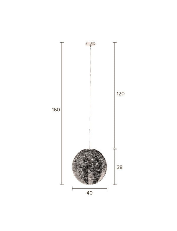 Hanglamp Cooper Rond '40