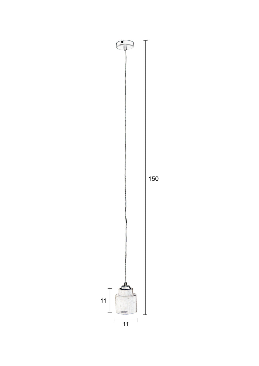 Hanglamp Links Zwart (set van 6)