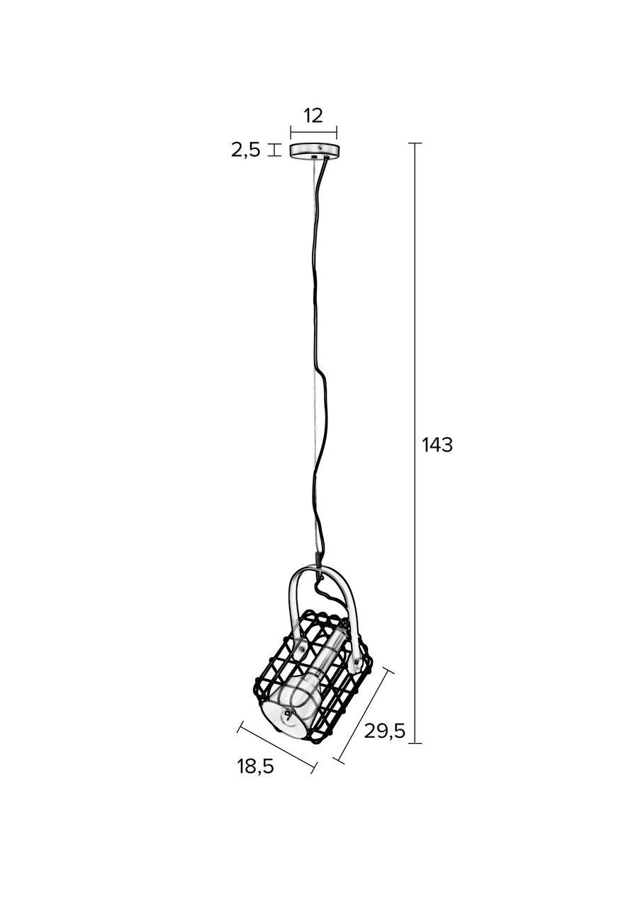Hanglamp Cage Wit