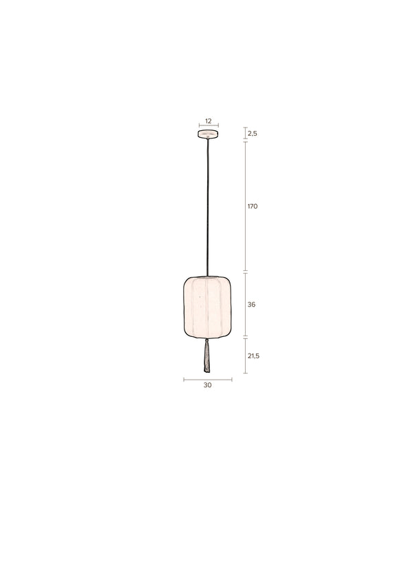 Hanglamp Suoni Rood S