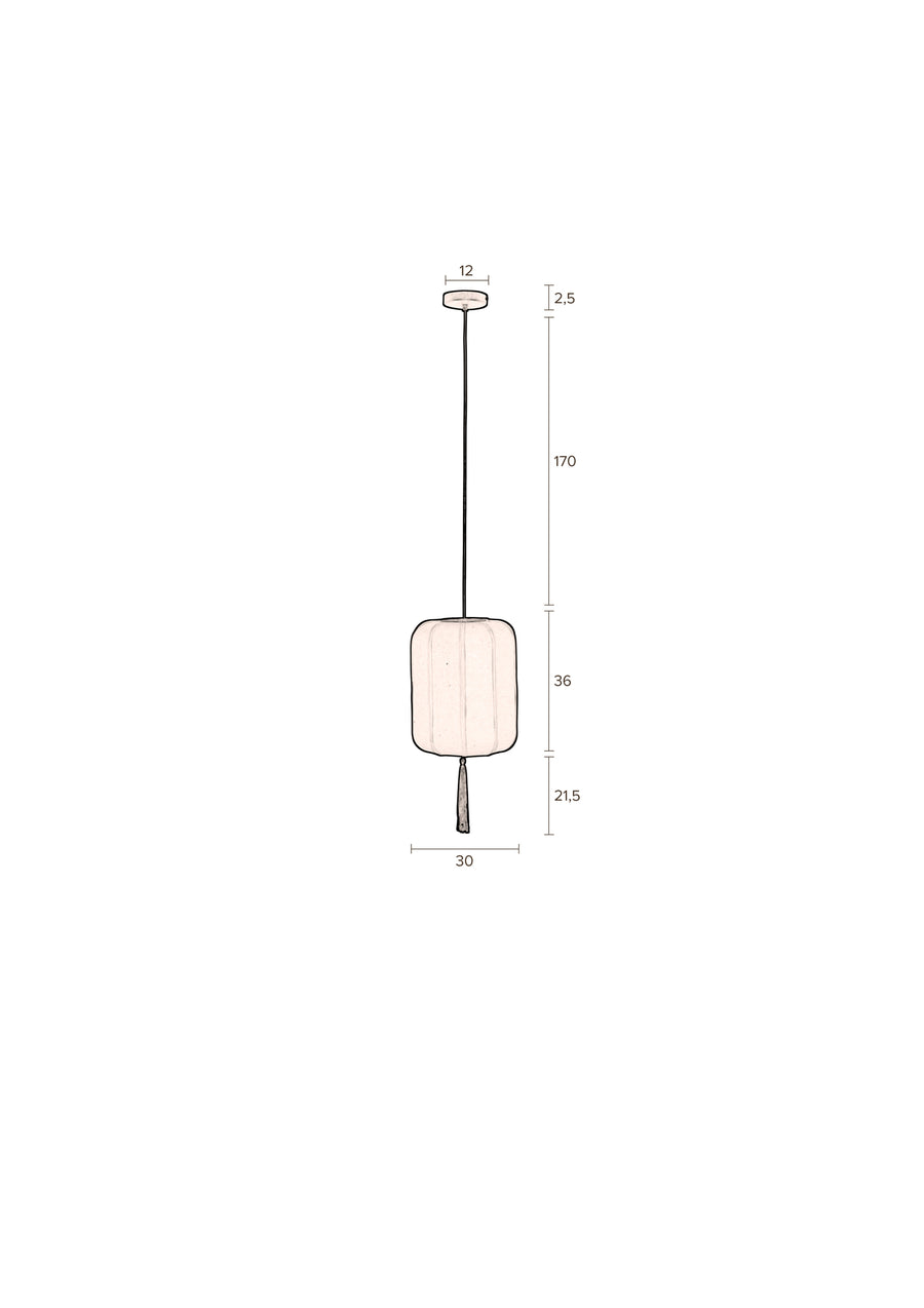 Hanglamp Suoni Rood S