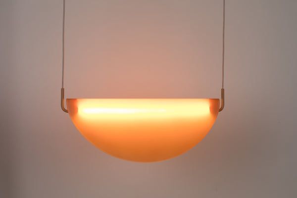 Rani hanglamp roze glas