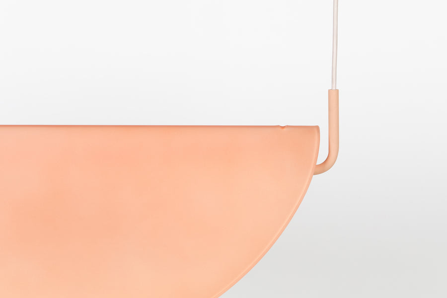 Rani hanglamp roze glas