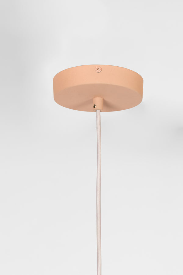 Rani hanglamp roze glas