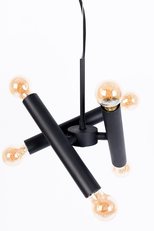Hanglamp Hawk Zwart Triple