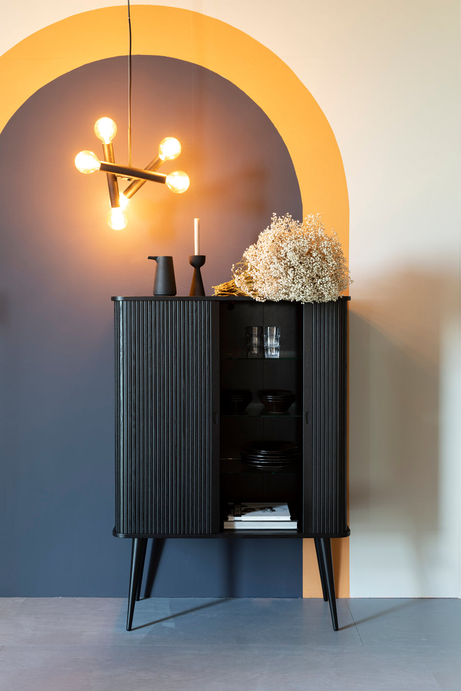 Hanglamp Hawk Zwart Triple