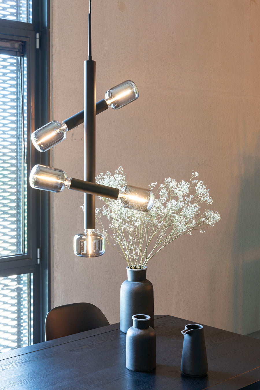 Hanglamp Hawk Zwart Hoog