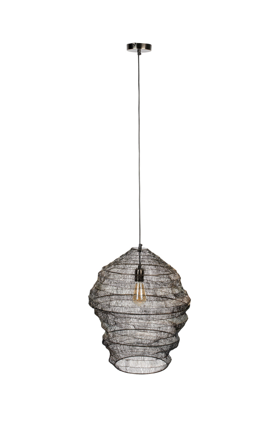 Hanglamp Luca L Zwart