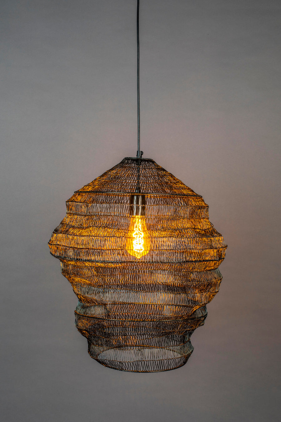 Hanglamp Luca L Zwart