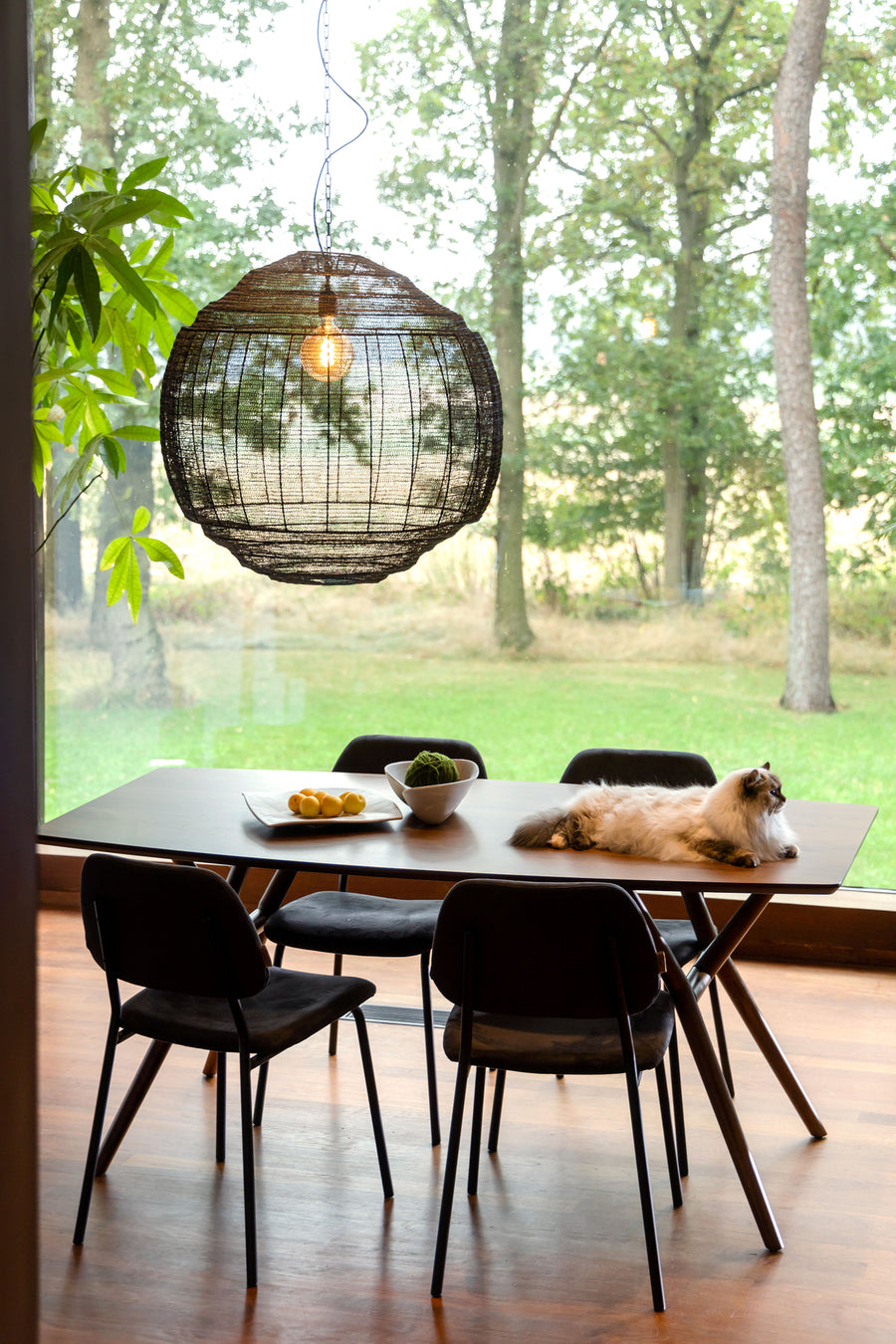 Meezan hanglamp zwart xl