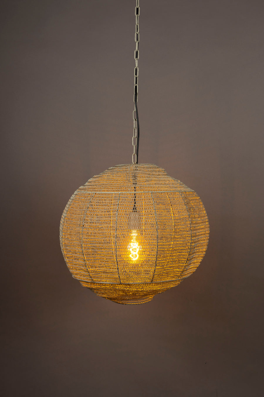 Meezan hanglamp grijs m
