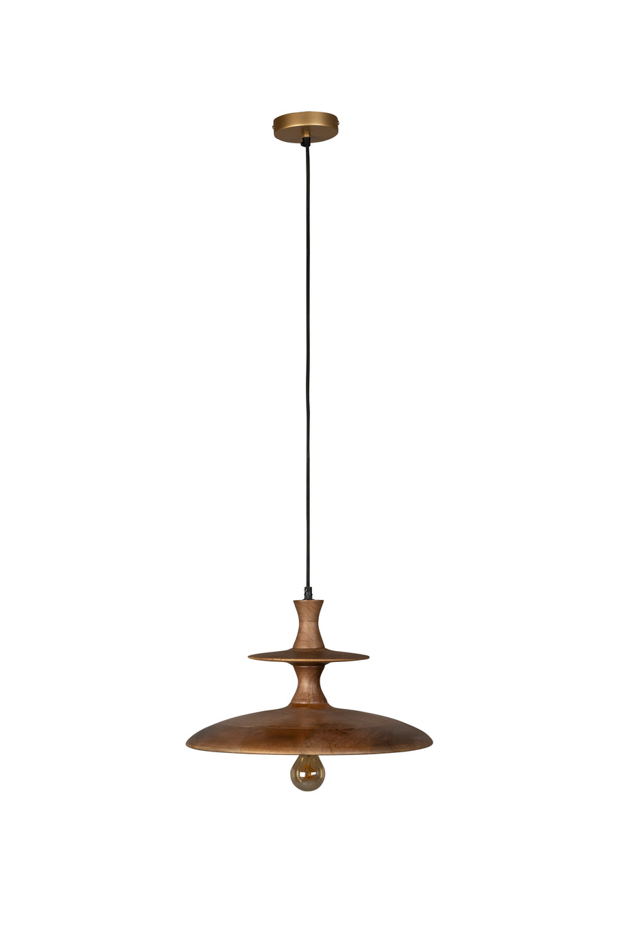 Hanglamp Cath L Notenhout