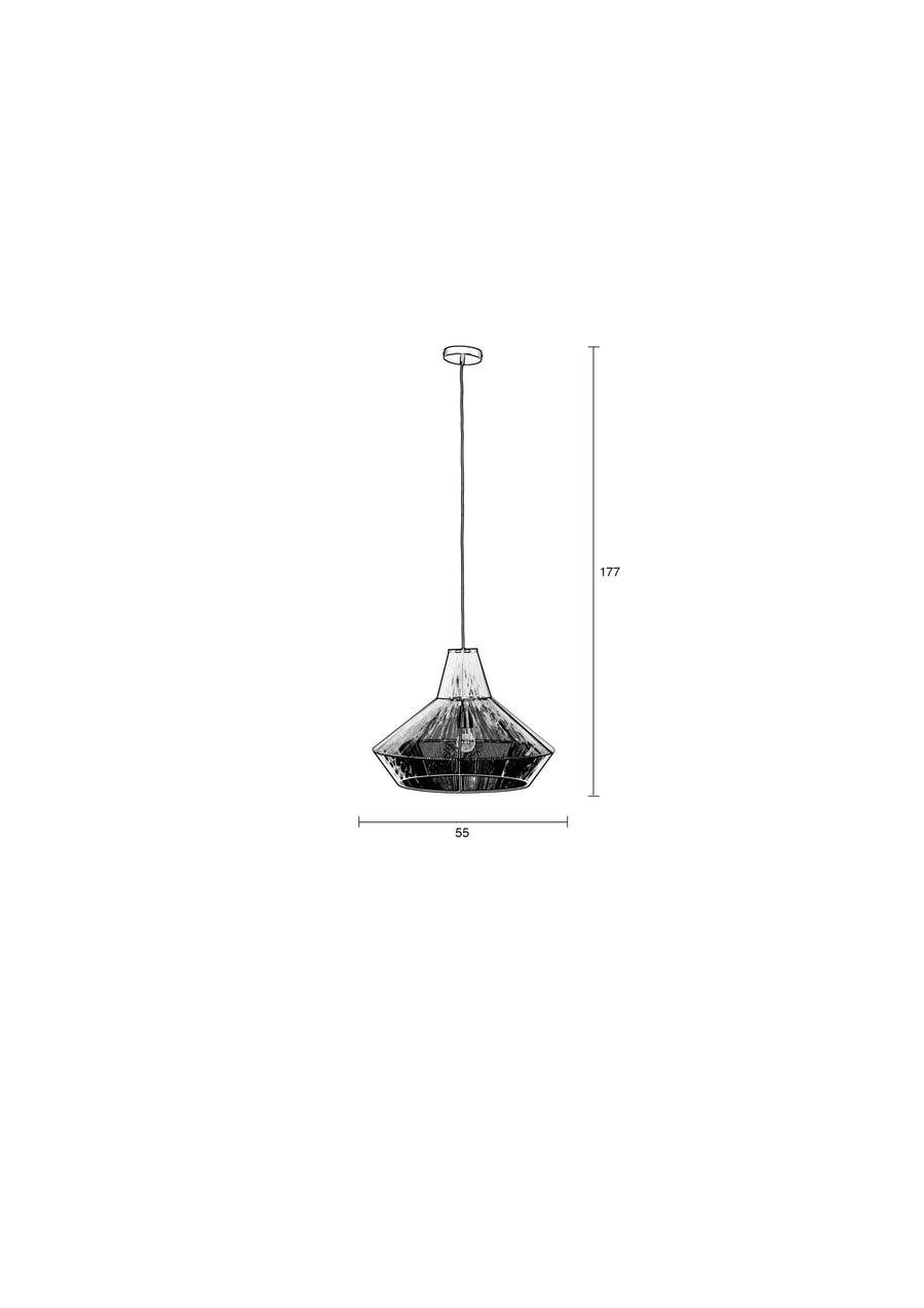 Fairy hanglamp zwart/ wit