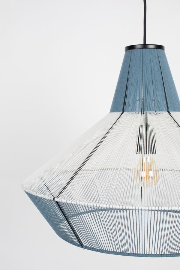 Fairy hanglamp blauw/ wit