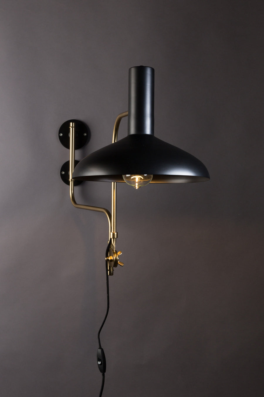 Wandlamp Devi Zwart