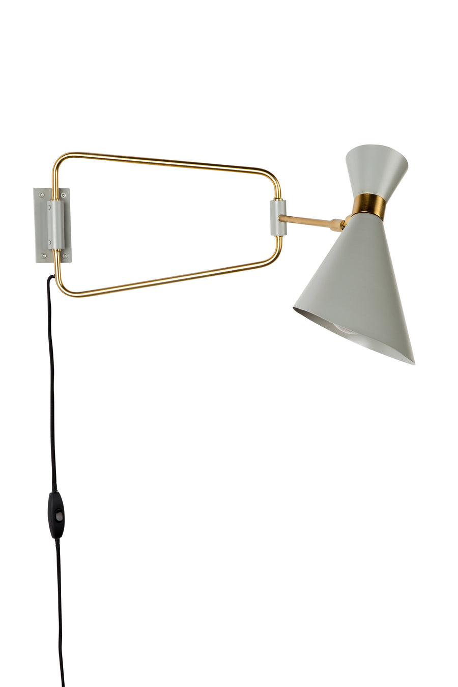 Wandlamp Shady Grijs