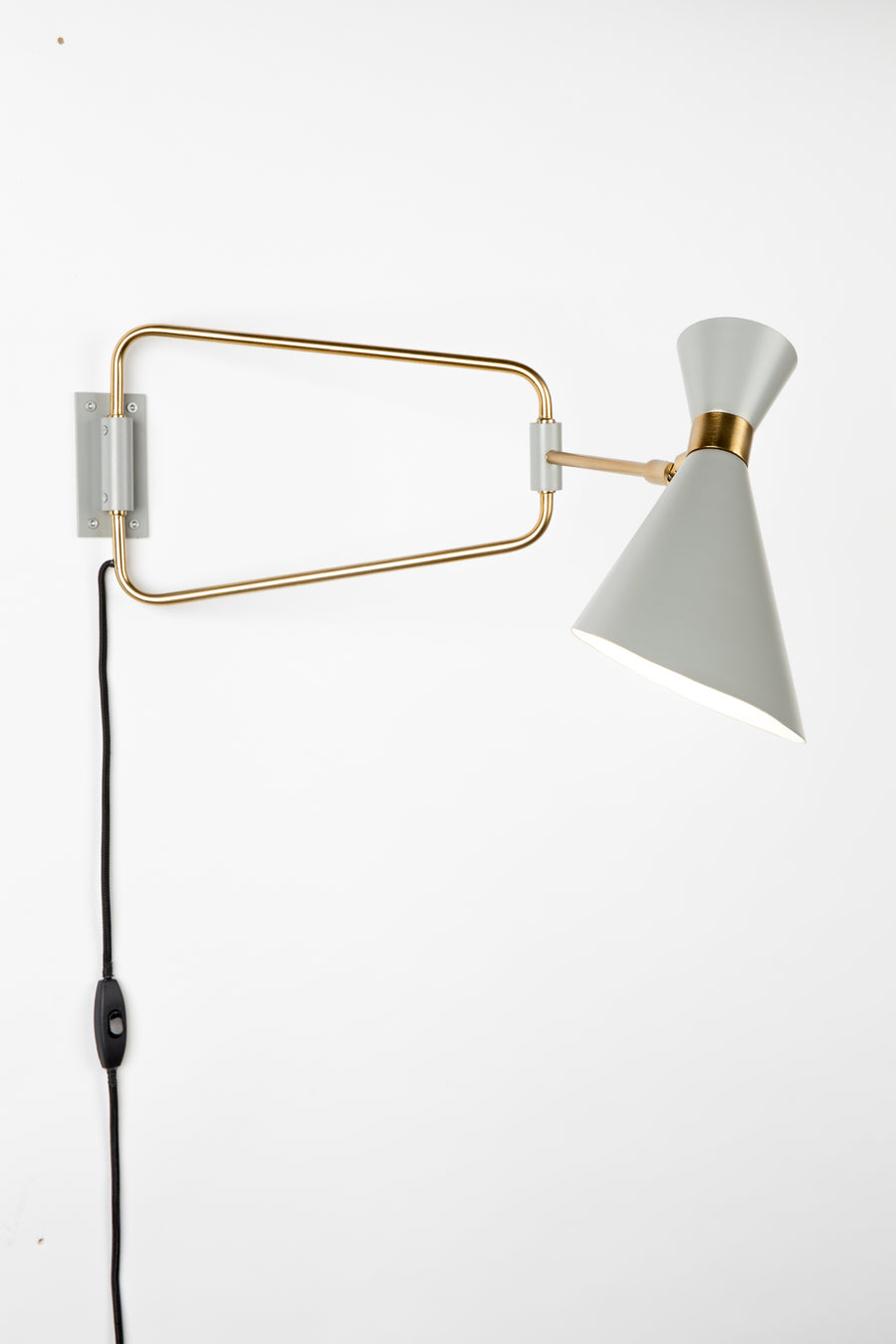 Wandlamp Shady Grijs